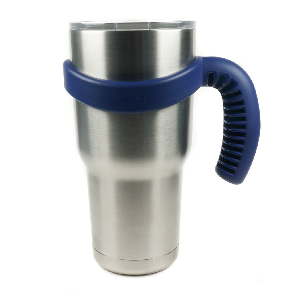 Marine blue 30 oz tumbler handle on a cup